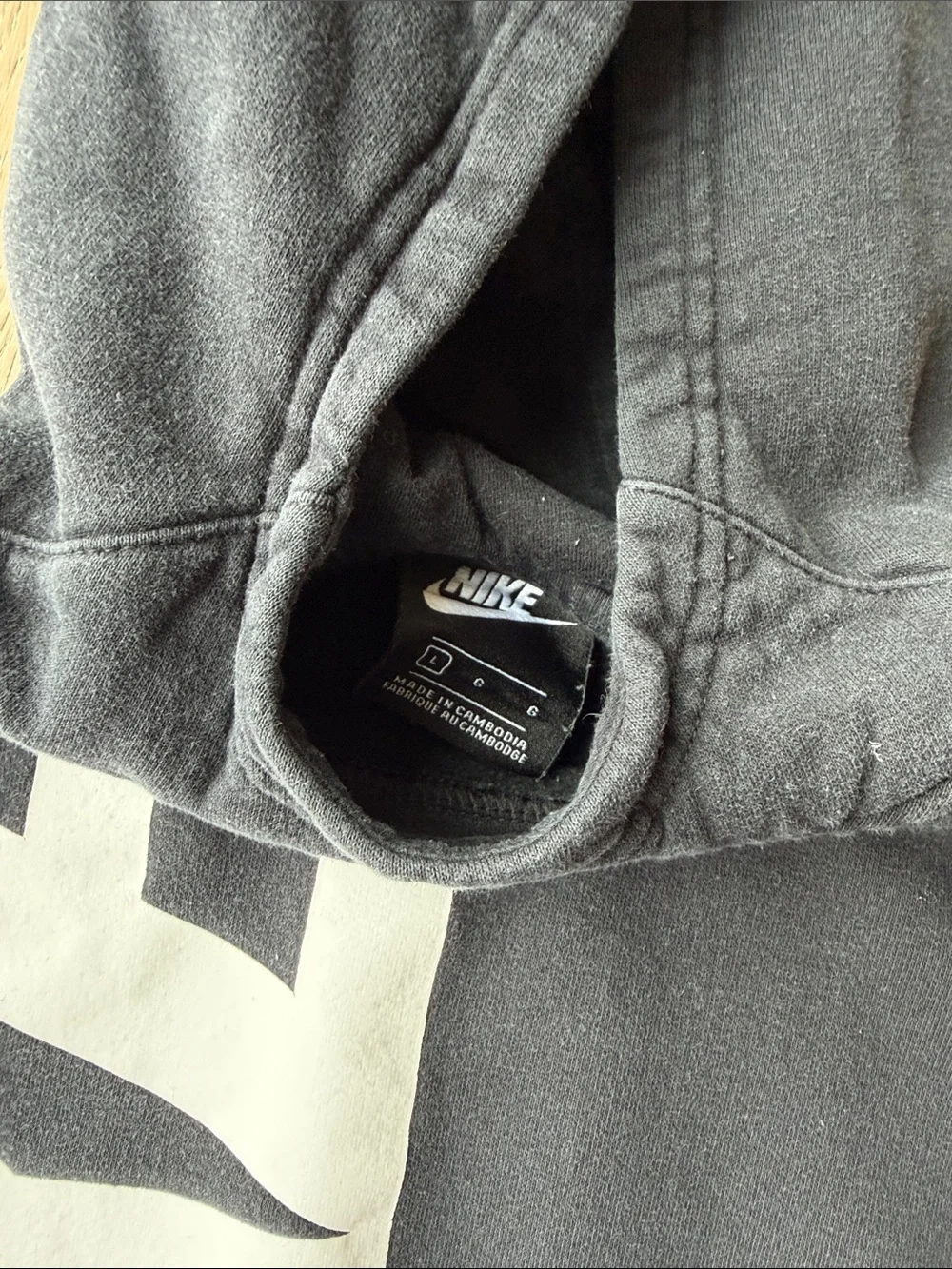 Nike Kids Black, Gray & White Colorblock Hoodie and Jogger Set
